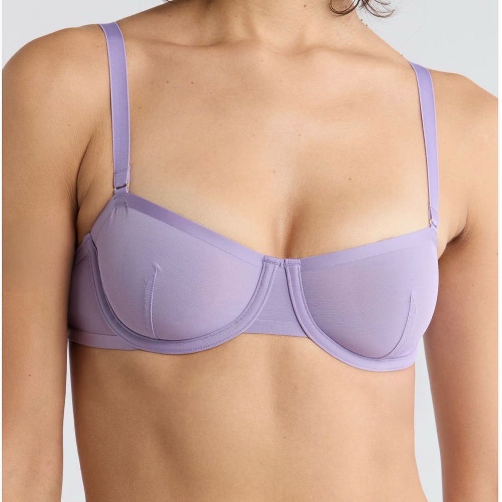 CUUP Lilac Underwire Mesh Bra